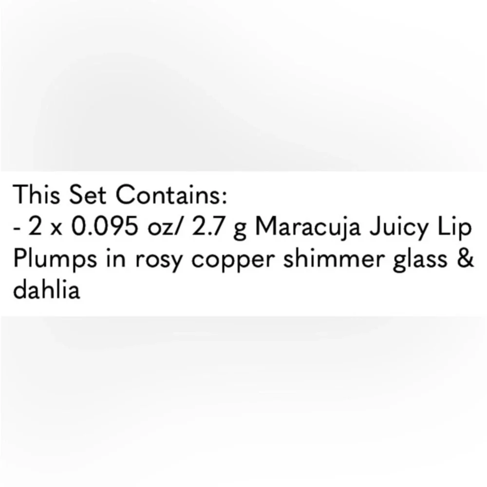 tarte Maracuja Juicy Lip Plump Duo | Dahlia & Rose Copper Shimmer Lip Glass NEW